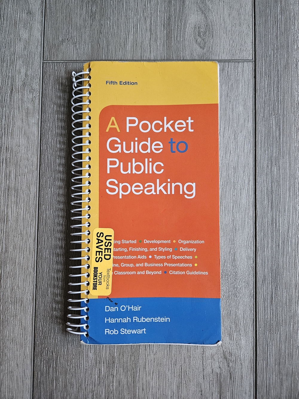 Ford Orange and Yellow Pocket Guide to Public Speaking